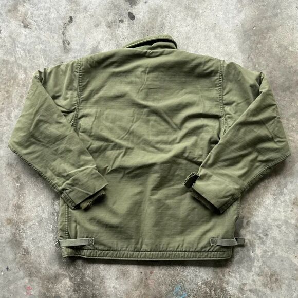 Vintage 80s Military USN A-2 Deck Jacket Size 42 - Picture 6 of 9